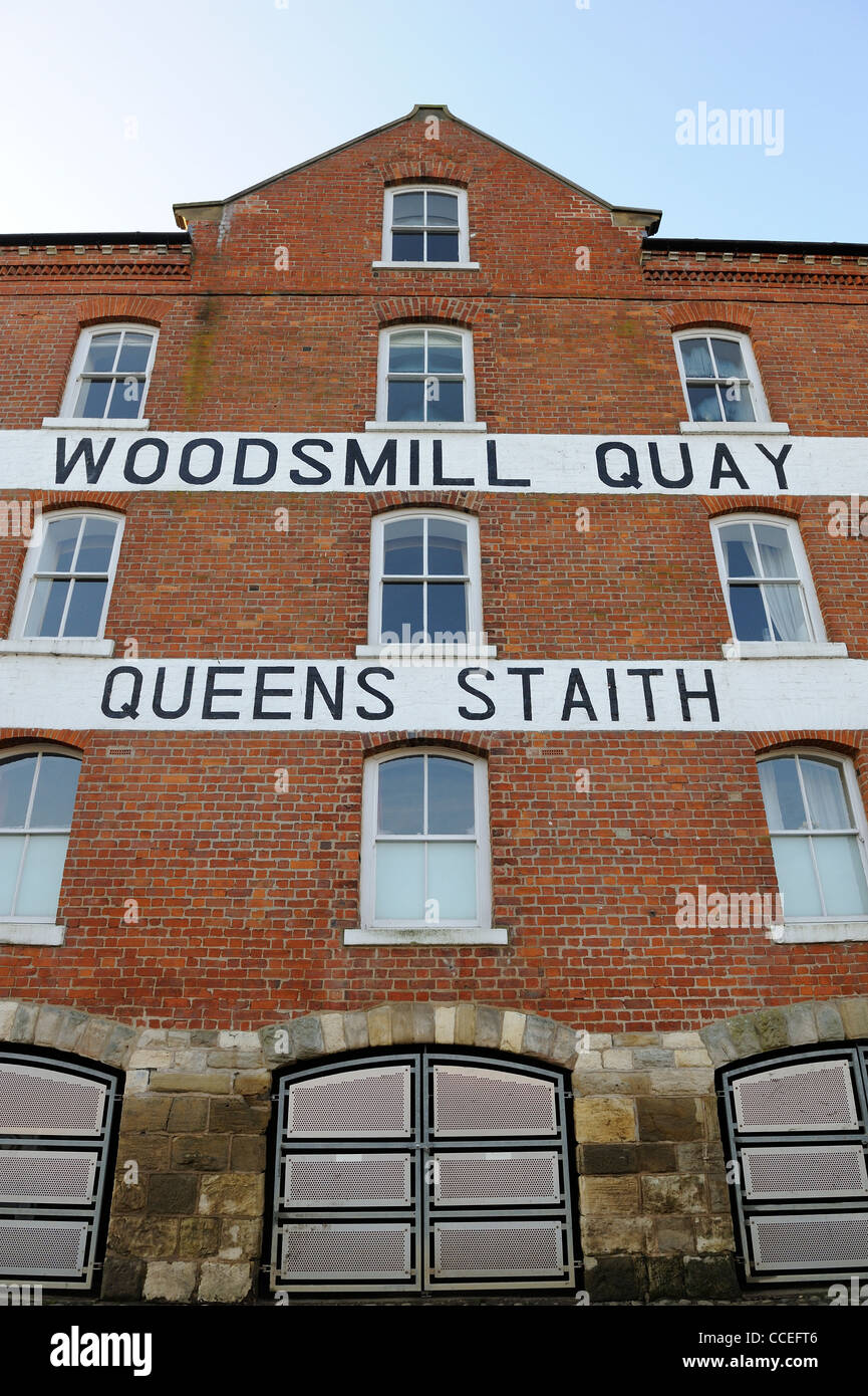 Woodsmill quay Queens Staith Appartements Hébergement York England uk Banque D'Images