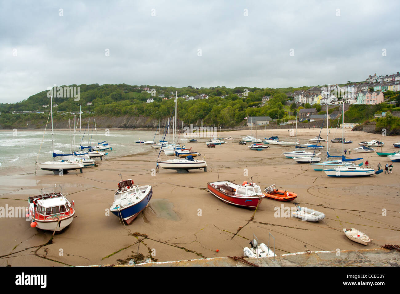 Port de Newquay en Cornouailles, Angleterre. Banque D'Images