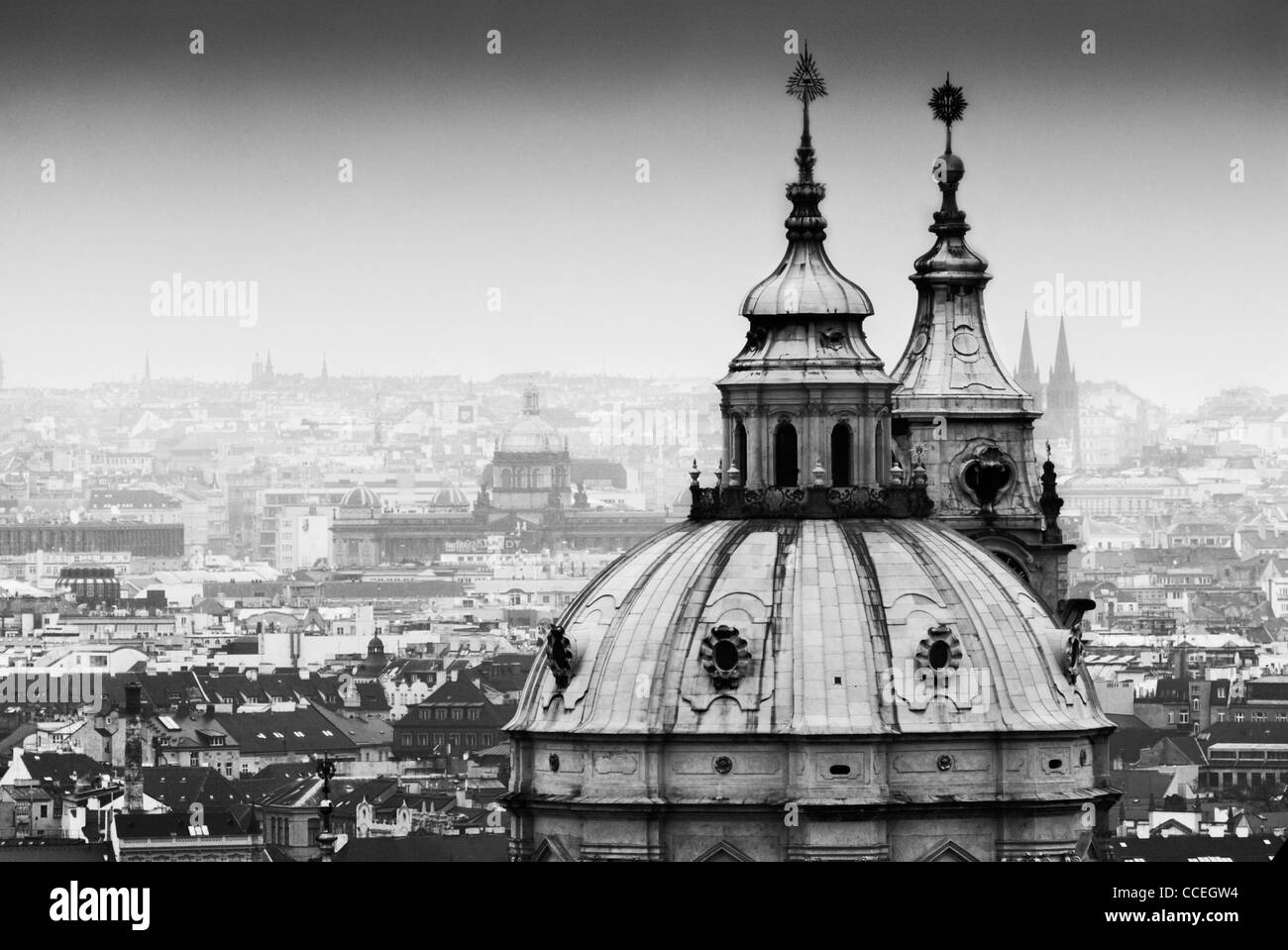 Cathédrale Saint-nicolas, Prague, République Tchèque Banque D'Images