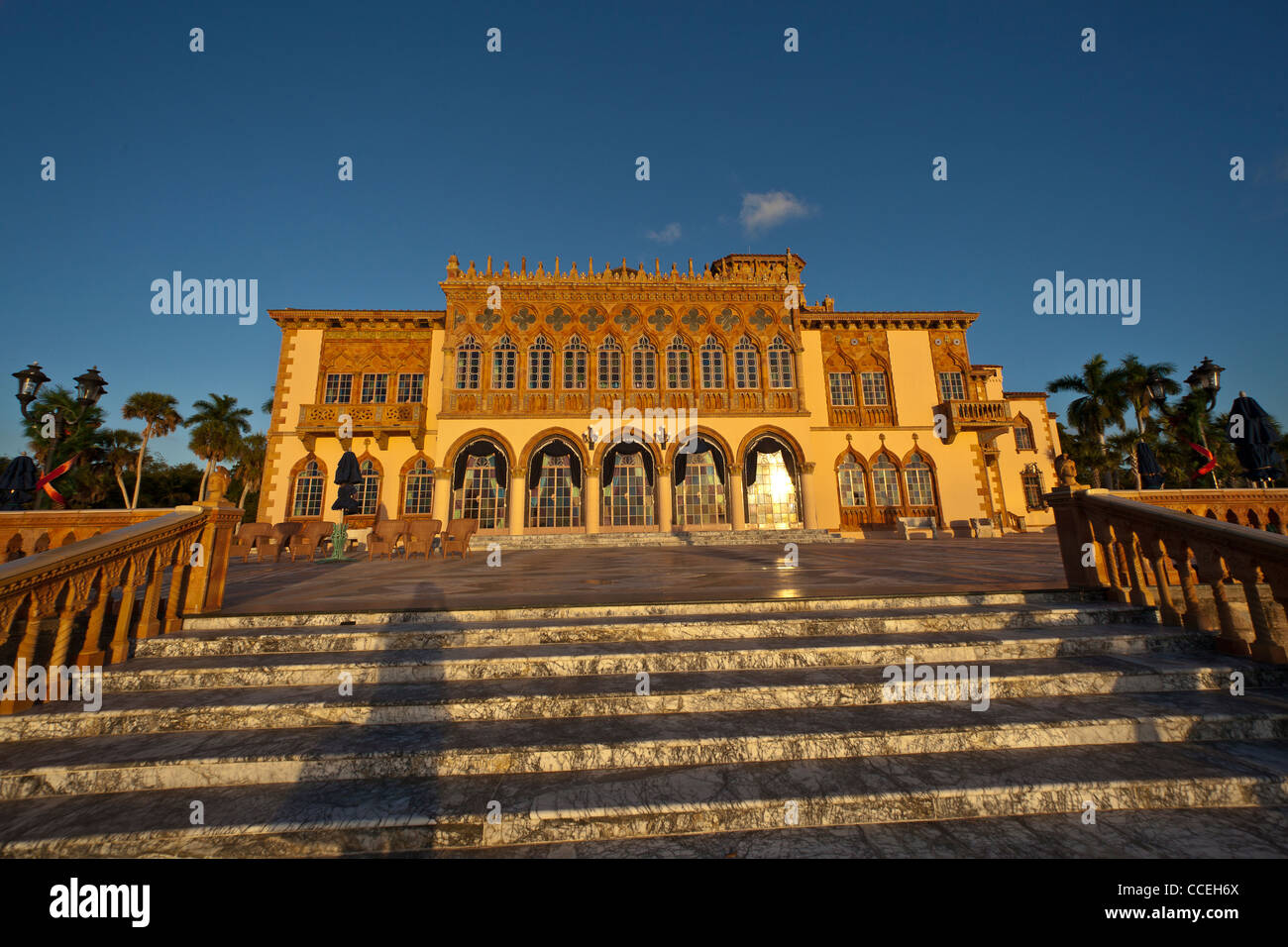 Ca' d'Zan, maison de Sarasota, Floride construit en 1924-1926 par John Ringling, fondateur de la Ringling Brothers Circus Banque D'Images