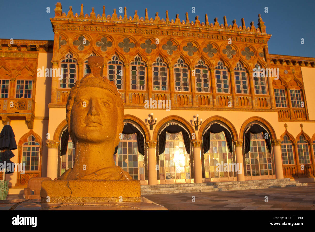 Ca' d'Zan, maison de Sarasota, Floride construit en 1924-1926 par John Ringling, fondateur de la Ringling Brothers Circus Banque D'Images