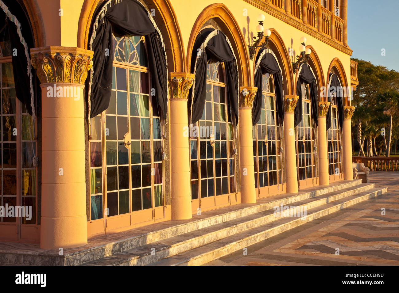 Ca' d'Zan, maison de Sarasota, Floride construit en 1924-1926 par John Ringling, fondateur de la Ringling Brothers Circus Banque D'Images