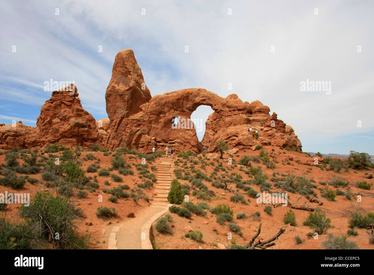 Des pierres et des arches à Arches National Park, Utah Banque D'Images