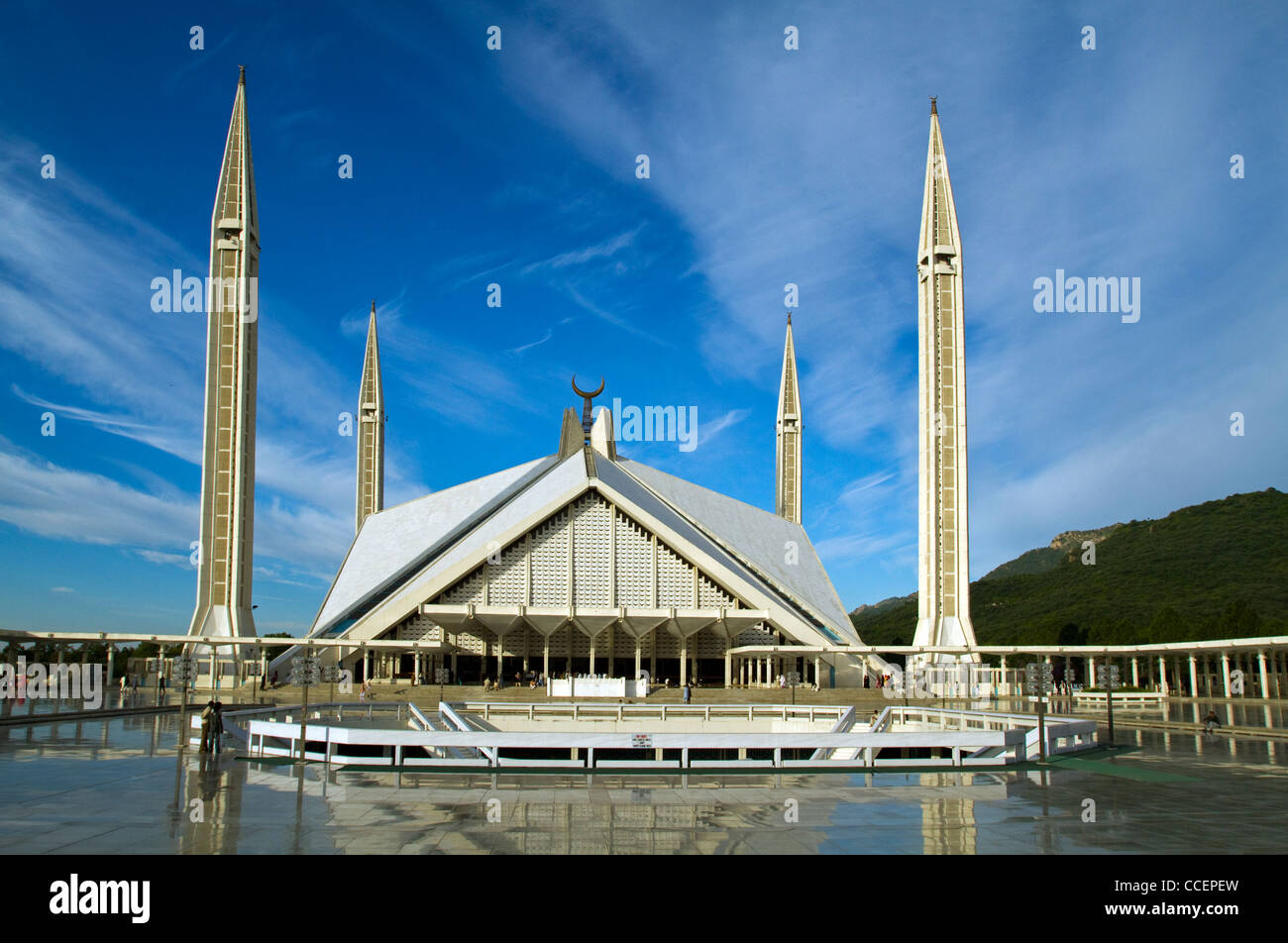 Mosquée Faisal Islamabad au Pakistan Banque D'Images