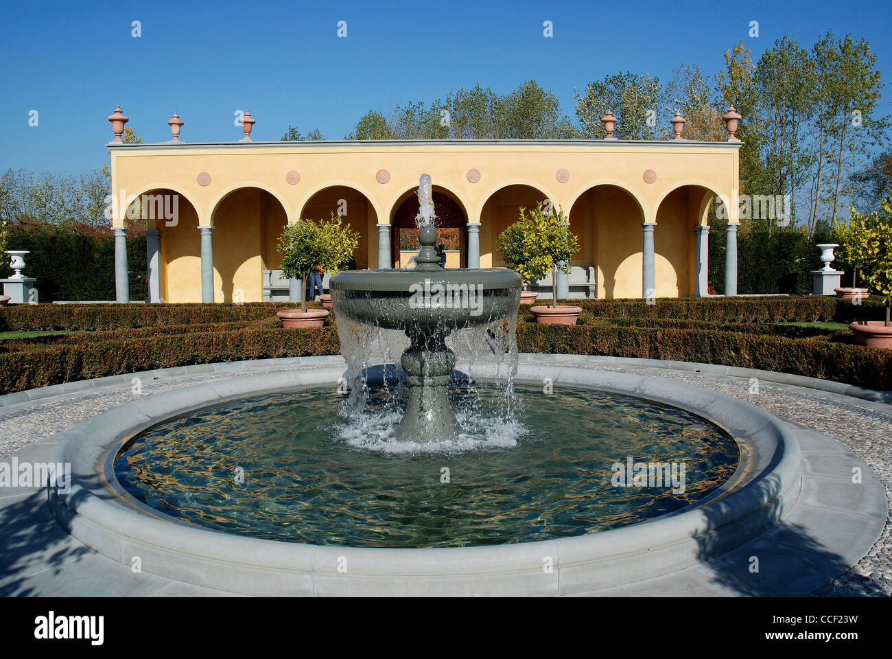 La renaissance italienne jardin Giardino Della Bobolina dans les jardins du monde à Berlin. Banque D'Images