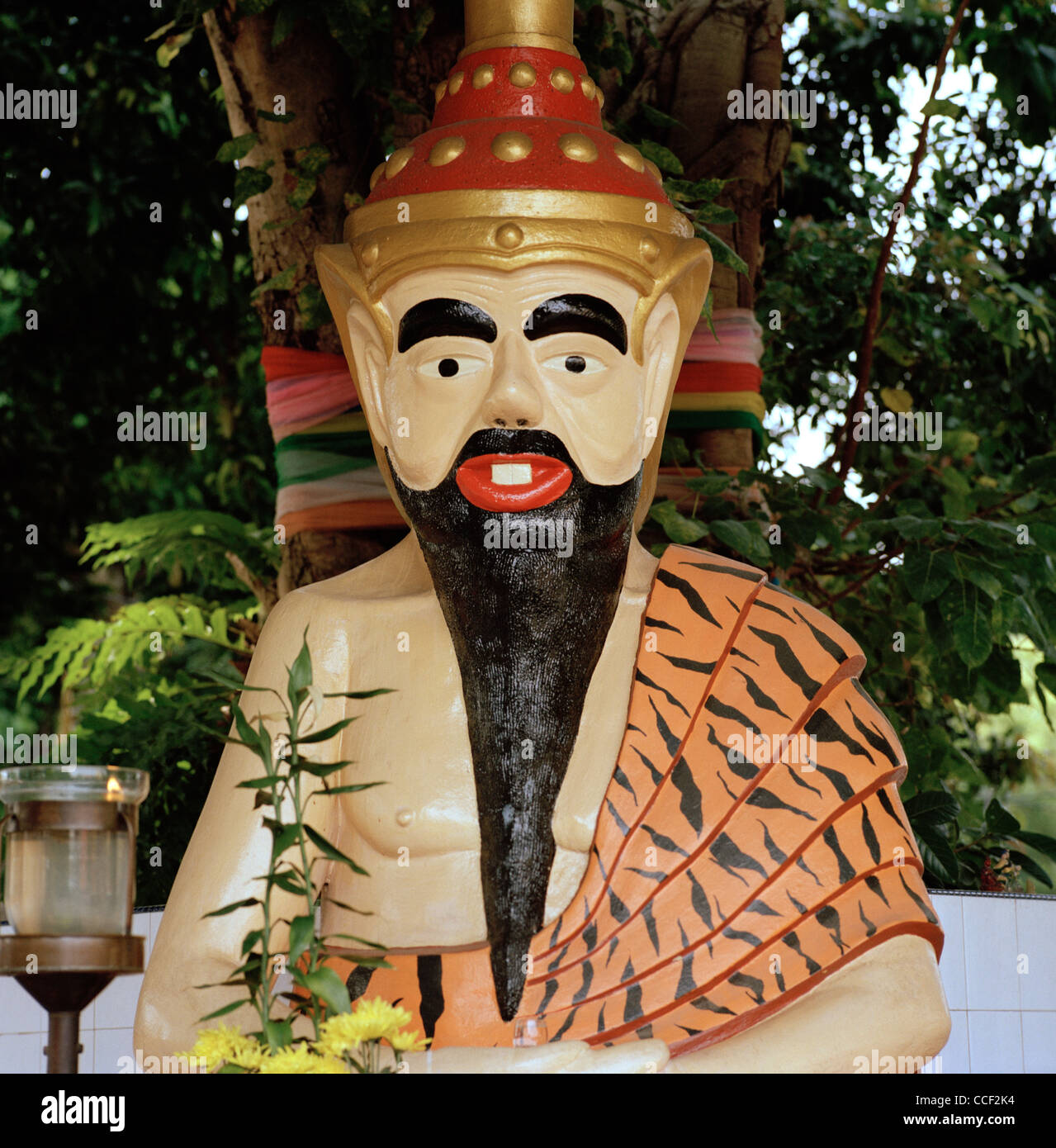 Dans le Wat Buppharam Bouddha à George Town dans l'île de Penang en Malaisie en Extrême-Orient Asie du sud-est. Buddhism Buddhist Travel Banque D'Images