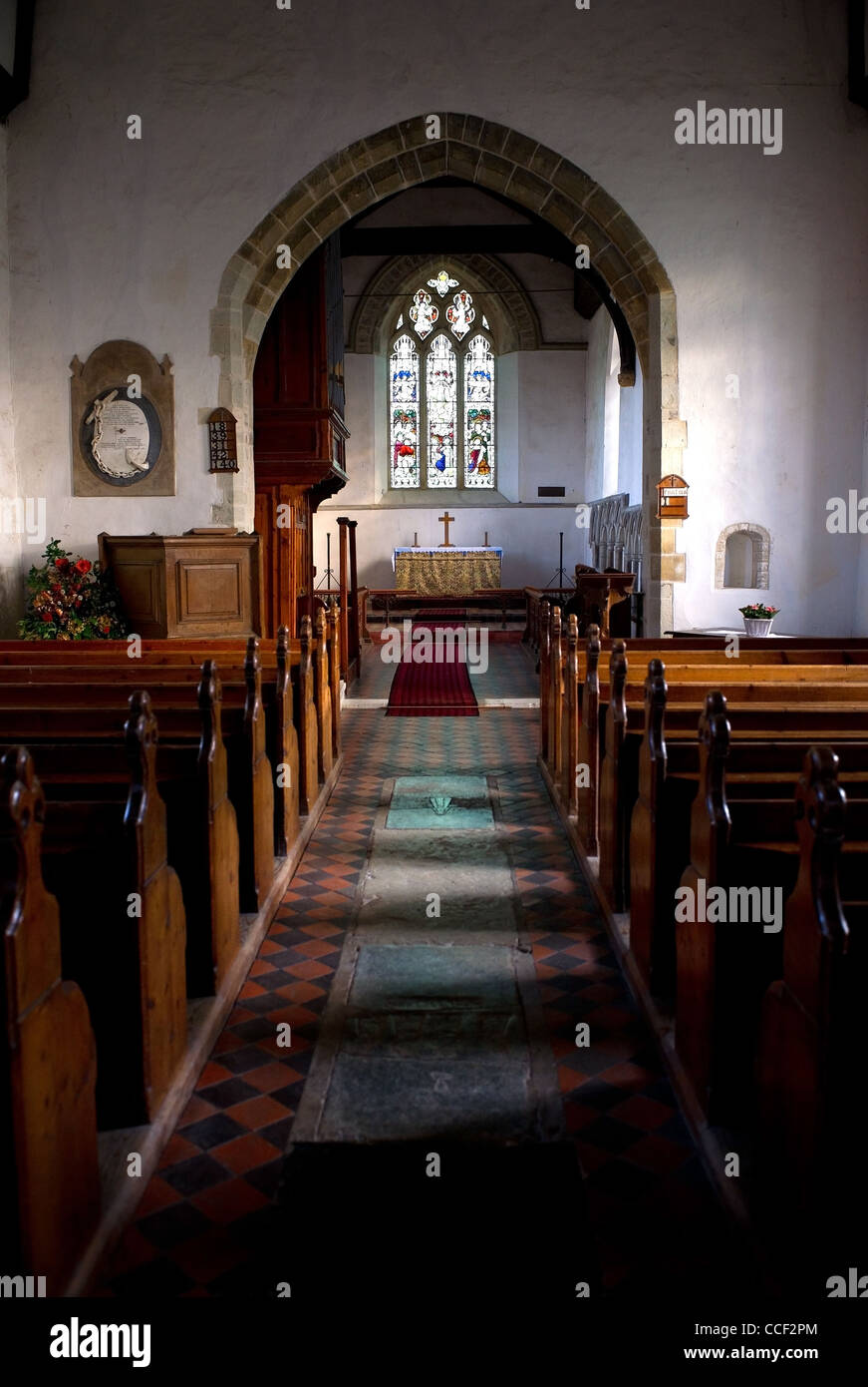 L'intérieur de St James Church dans le refroidissement dans le Kent Banque D'Images