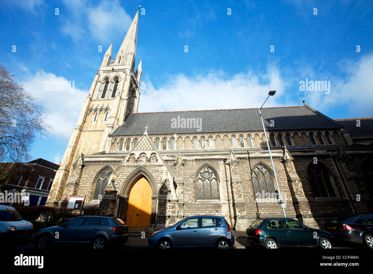 La Ville de Lincoln, Lincolnshire, Saint Swithin's Church, Lincoln qui a été une fois décrite comme 'la plus belle des églises modernes de Lincoln Banque D'Images