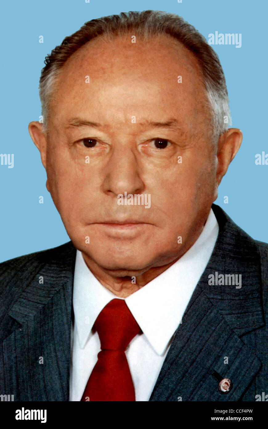 Erich Mielke - *28.12.1907 - 21.05.2000 : Portrait de la ministre de la sécurité de l'état de la RDA de 1957 à 1989. Banque D'Images