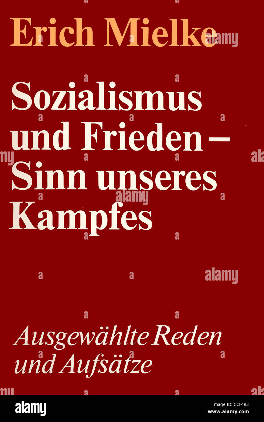 Le ministre de la sécurité de l'état de la RDA, Erich Mielke SED à la politique en matière de sécurité. Banque D'Images
