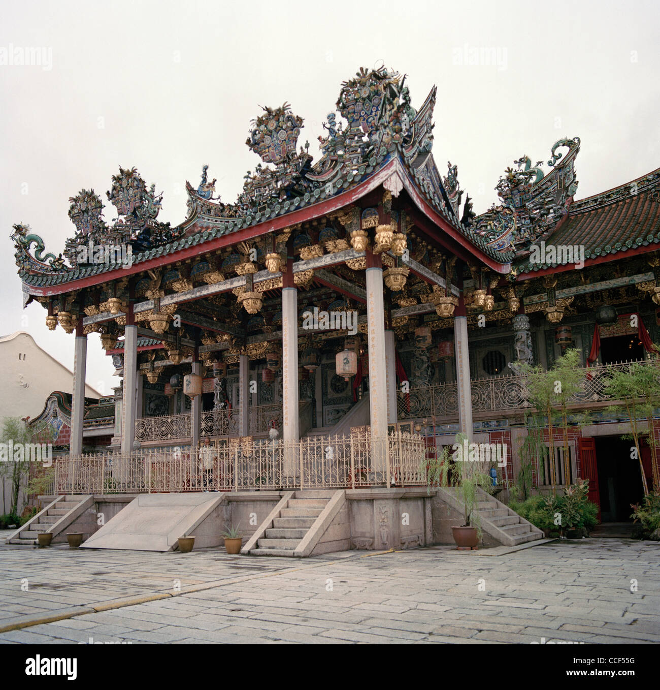 Le Khoo Kongsi Khoo Clanhouse à George Town dans l'île de Penang en Malaisie en Extrême-Orient Asie du sud-est. La culture chinoise Histoire Architecture Travel Banque D'Images