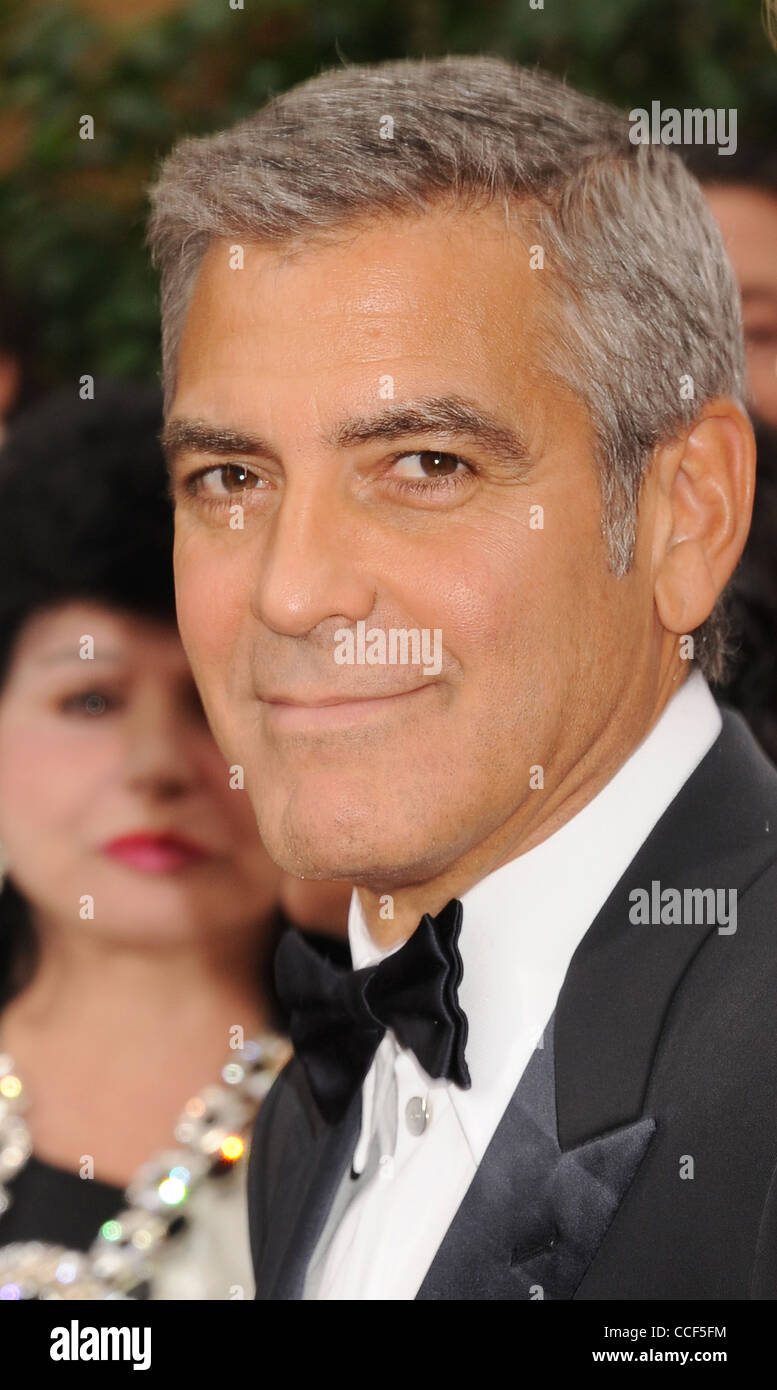 GEORGE CLOONEY acteur de cinéma américain en janvier 2012. Photo Jeffrey Mayer Banque D'Images