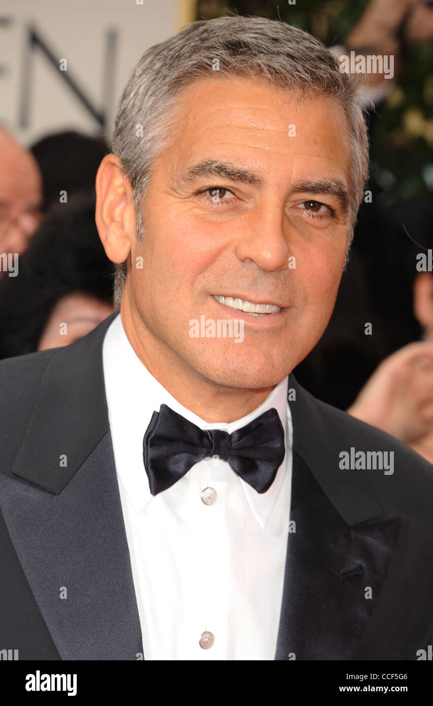 GEORGE CLOONEY acteur de cinéma américain en janvier 2012. Photo Jeffrey Mayer Banque D'Images