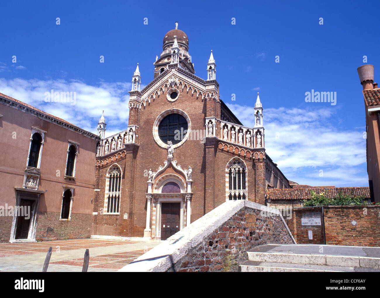 L'église Madonna dell'Orto (également connu sous le nom de l'église Tintoretto) Campo Madonna dell'Orto sestier Cannaregio Venise Vénétie Italie Banque D'Images