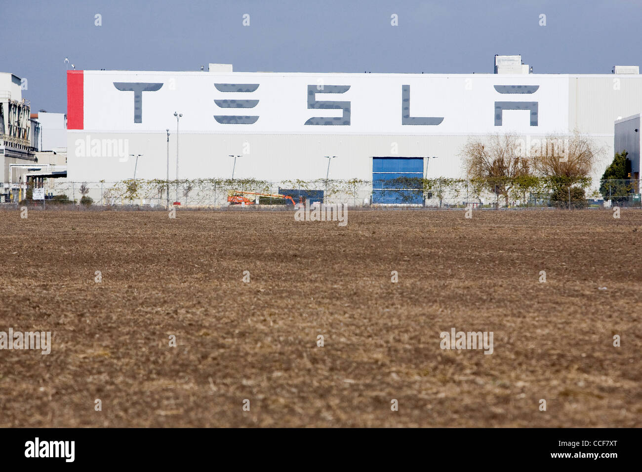 L'usine de Tesla Motors. Banque D'Images