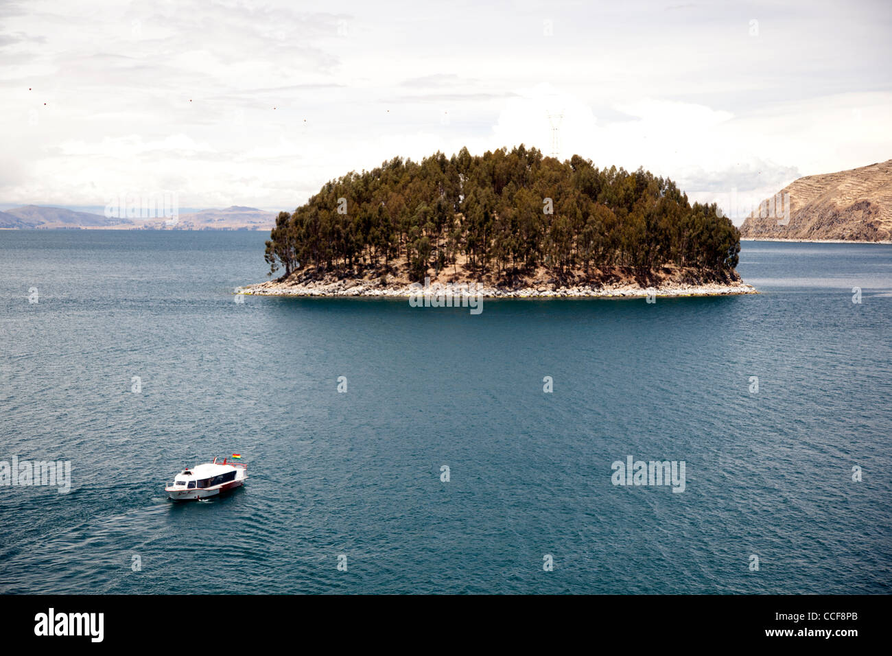 L'Isla del Sol, berceau des Incas, sur le côté bolivien du Lac Titicaca. Banque D'Images