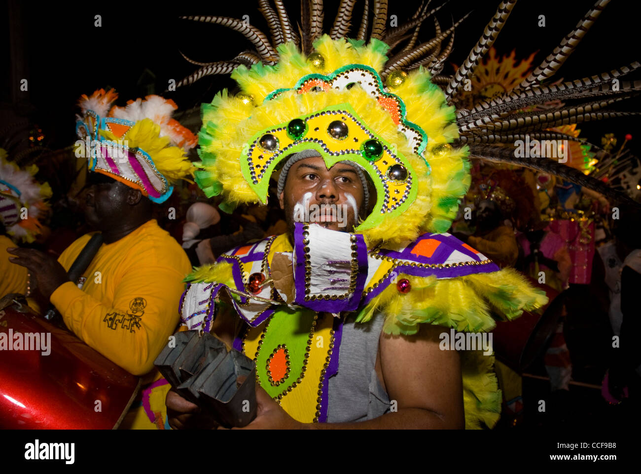 Junkanoo, le défilé du Nouvel An, un amour, Nassau, Bahamas Banque D'Images