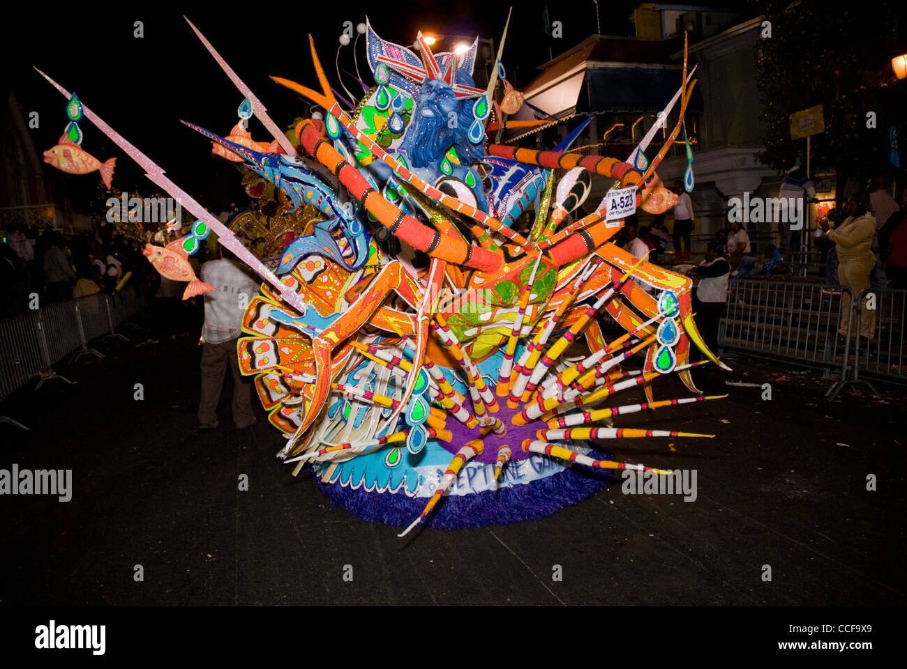 Junkanoo, le défilé du Nouvel An, racines, Nassau, Bahamas Banque D'Images