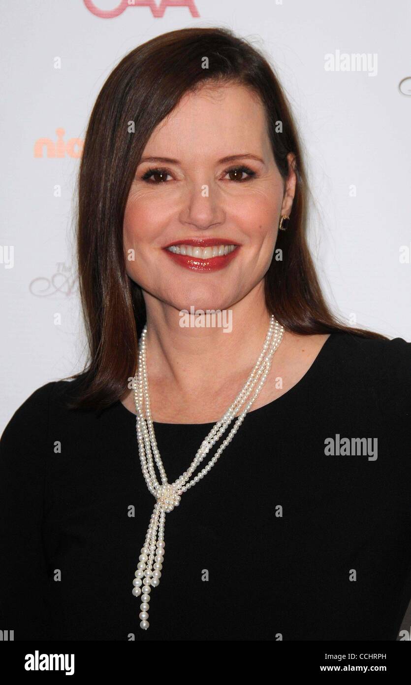 15 déc., 2010 - Hollywood, Californie, États-Unis - Geena Davis Institute on Gender in Media.présente le 2ème colloque sur le genre dans les médias au Skirball Cultural Center de Los Angeles, CA 12/15/2010 10..Geena Davis.K66431SK(Image Crédit : Â© Scott Kirkland/Globe Photos/ZUMAPRESS.com) Banque D'Images