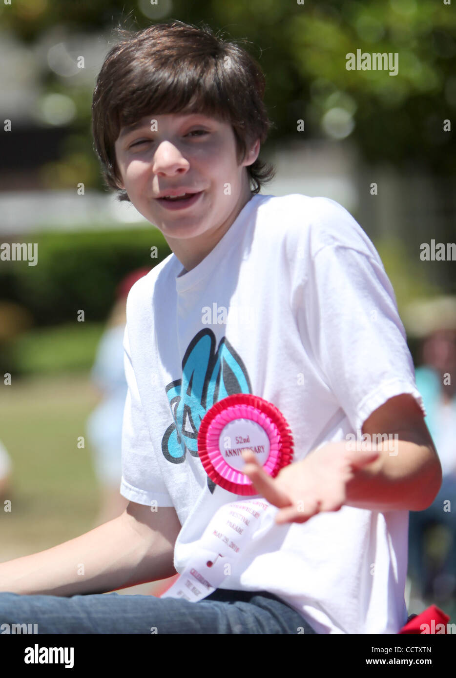 Le 29 mai 2010 - Garden Grove, Californie, USA - BRAEDEN LEMASTERS, connu pour son rôle dans "les hommes d'un certain âge' lors de l'édition 2010 Festival de la fraise. (Crédit Image : © Mark/ZUMApress.com) Samala Banque D'Images