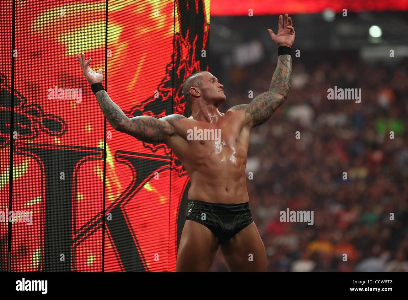 Mar 28, 2010 - Phoenix, Arizona, USA - Randy Orton lors de WWE Wrestlemania 26. (Crédit Image : Â© Matt Roberts/ZUMA Press) Banque D'Images