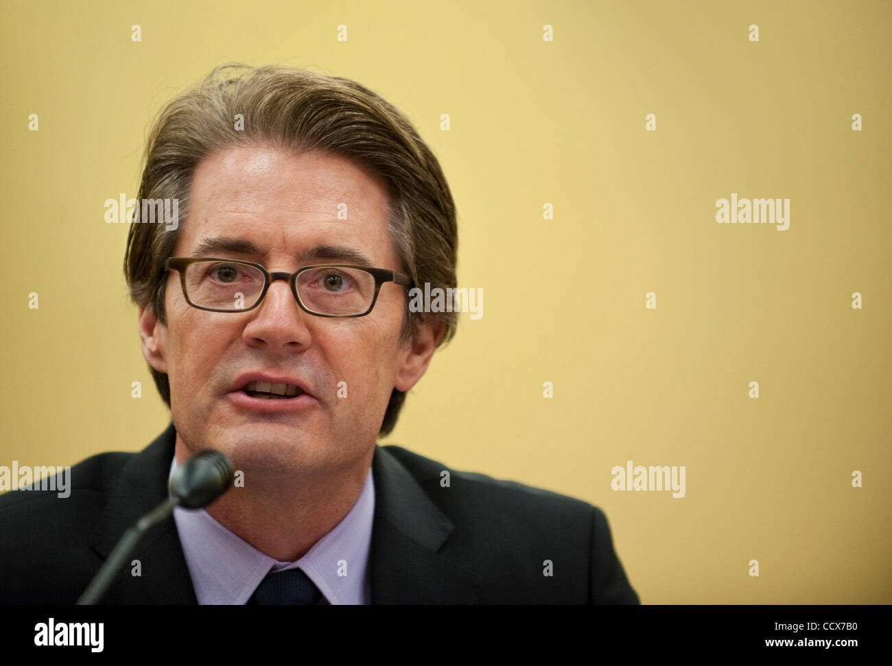 Apr 13,2010 - Washington, District de Columbia USA - l'acteur Kyle MacLachlan témoigne à l'American Advocates for the Arts House Appropriations Committee Audience à Washington, DC.(Image Crédit : © Pete Marovich/ZUMA Press) Banque D'Images