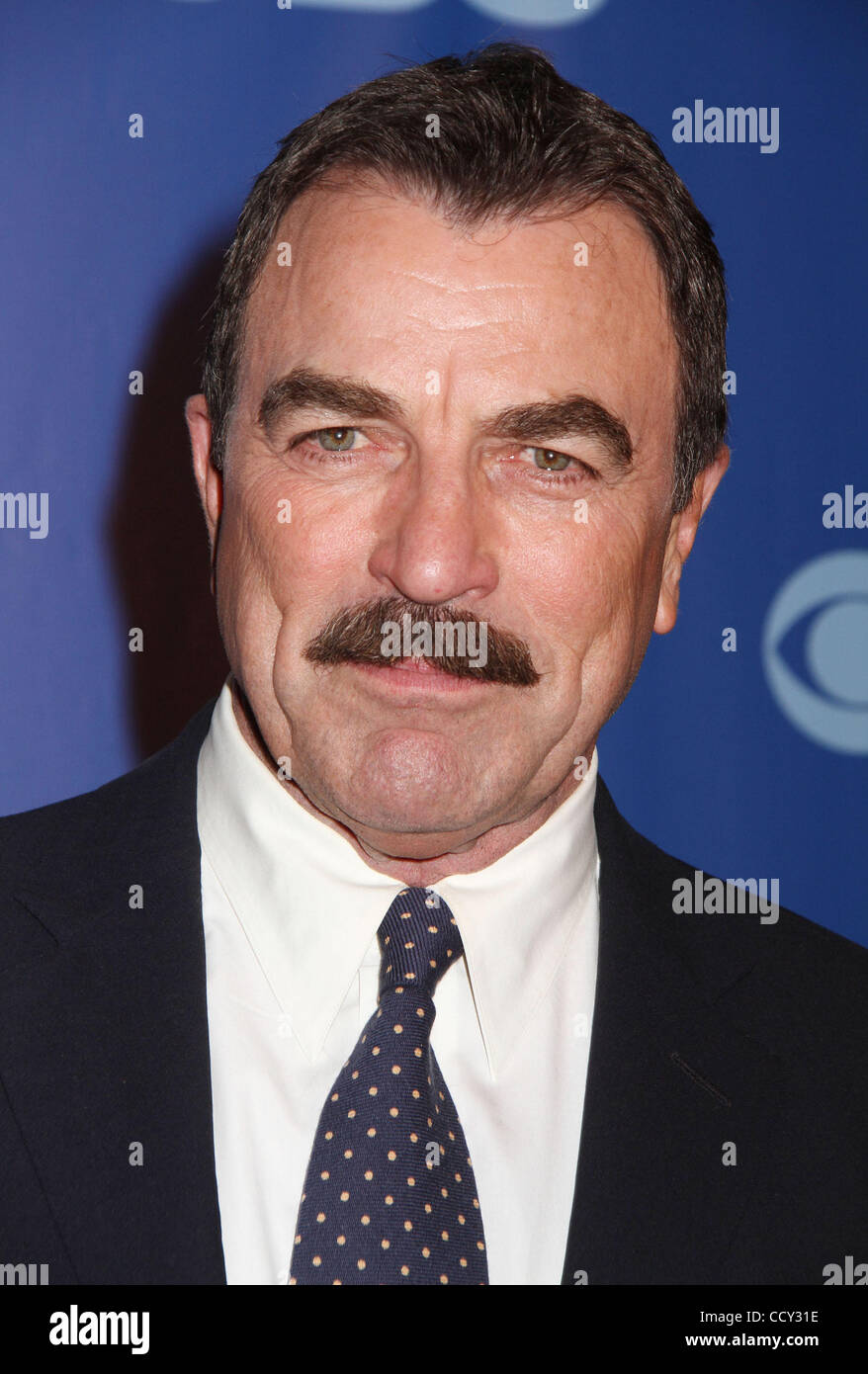 Acteur Tom Selleck assiste à l'upfront de CBS au Lincoln Centre. Banque D'Images