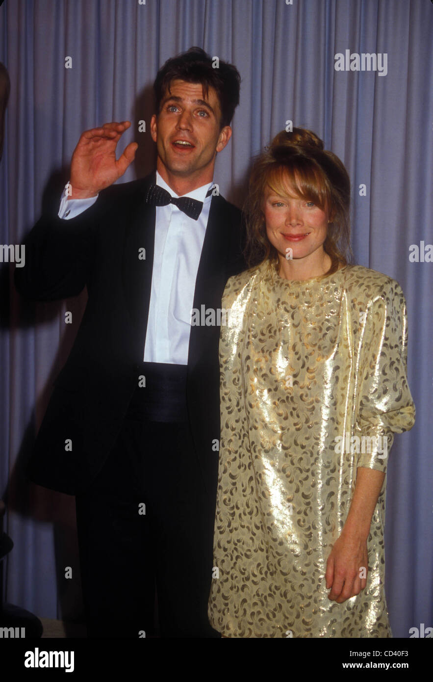 30 juin 2008 - Hollywood, Californie, États-Unis - #  13187.MEL GIBSON AVEC SISSY SPACEK 1984.À l'ACADEMY AWARDS - OSCAR (crédit Image : Â© Phil Roach/Photos/ZUMAPRESS.com) Globe Banque D'Images