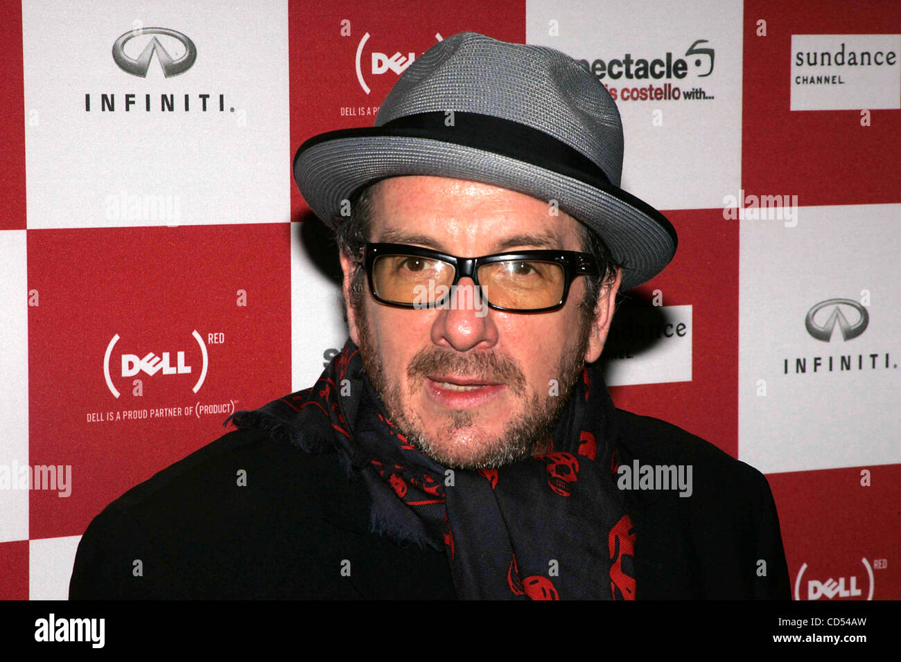 6 novembre 2008 - New York, New York, États-Unis - Elvis Costello CRÉE UN SPECTACLE DE FÊTE SON NOUVEAU Sundance Channel TV, ''SPECTACLE : Elvis Costello AVEC, À L'"" EDISON BALLROOM.WEST 57TH STREET 11-06-2008. 2008.Elvis Costello .K60102RM(Image Crédit : Â© Rick Mackler/Globe Photos/ZUMA Banque D'Images