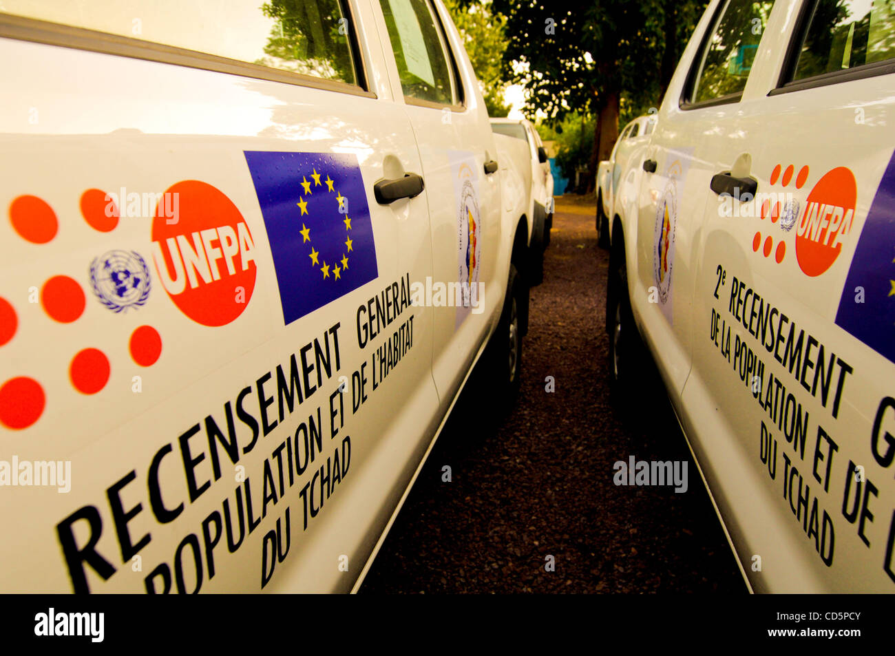 Sep 16, 2008 - Tchad - Tchad début le 6 an de retard du recensement. (Crédit Image : © Micah Albert/ZUMA Press) Banque D'Images