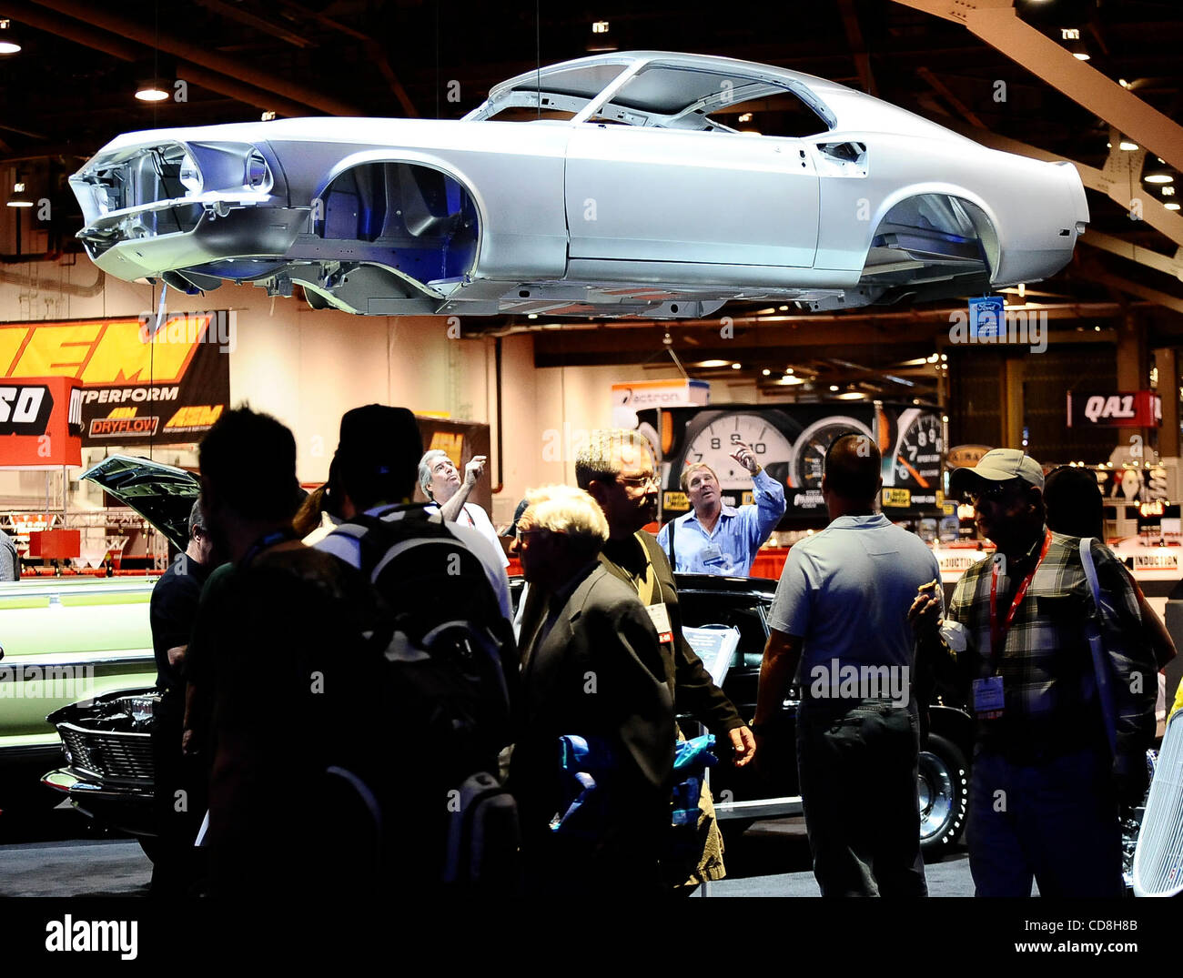 Certaines des nombreuses choses sur l'écran, au cours de la 2008 SEMA Show Las Vegas NV. Nov 6,2008 Photo par Gene Blevins/LA Daily News Banque D'Images