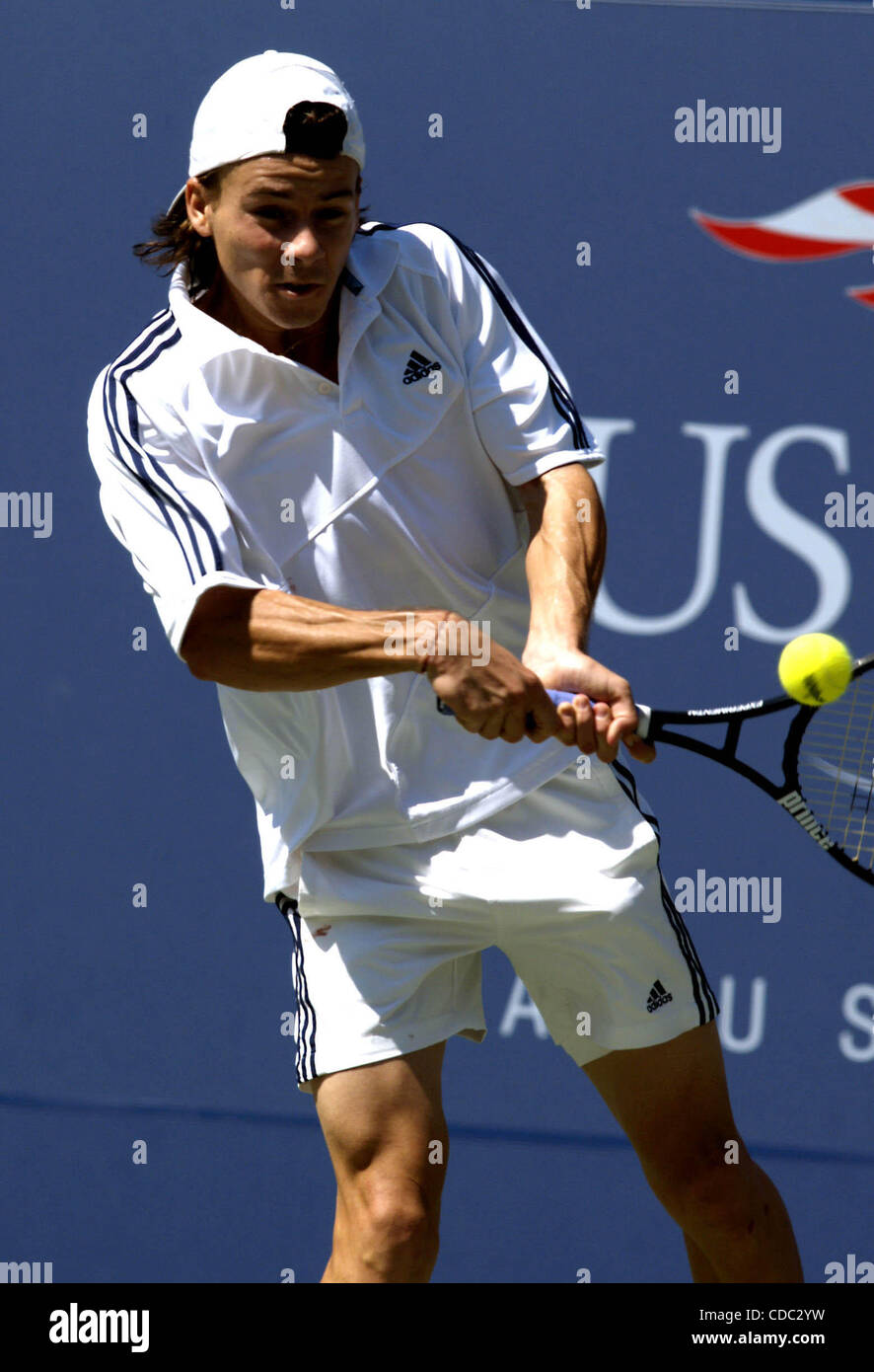 GUILLERMO CORIA.K32625AR.U.S. Au tournoi open de tennis Arthur Ashe Stadium à Flushing, Queens, NEW YORK New York. .9/5/2003. / 2003 Crédit : Image(Â© Andrea Renault/monde/ZUMAPRESS.com) Photos Banque D'Images