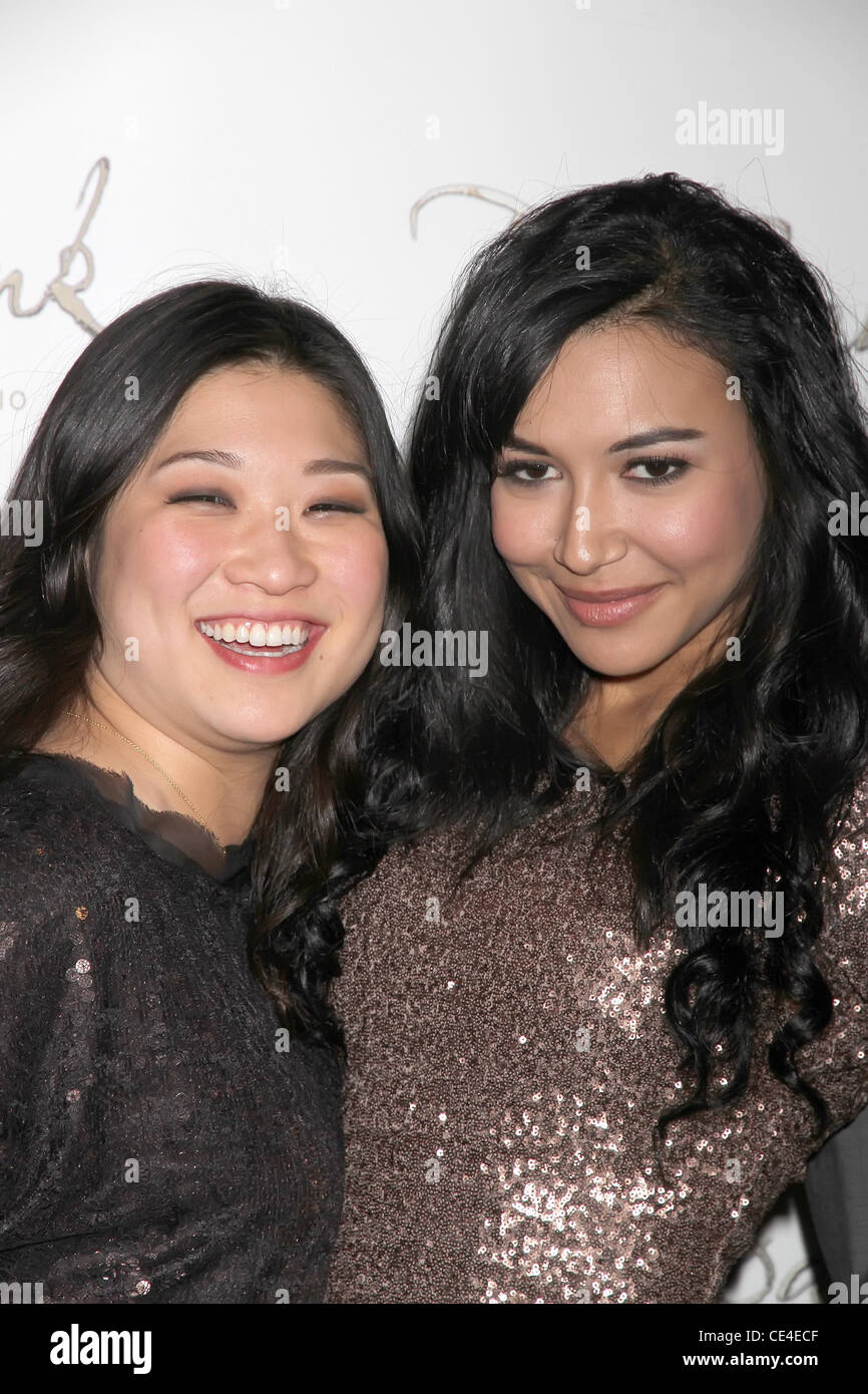 Jenna Ushkowitz, Naya Rivera 'Glee' star Naya Rivera à fête son anniversaire à l'intérieur de la discothèque La Banque Bellagio Resort and Casino Las Vegas, Nevada - 22.01.11 Banque D'Images