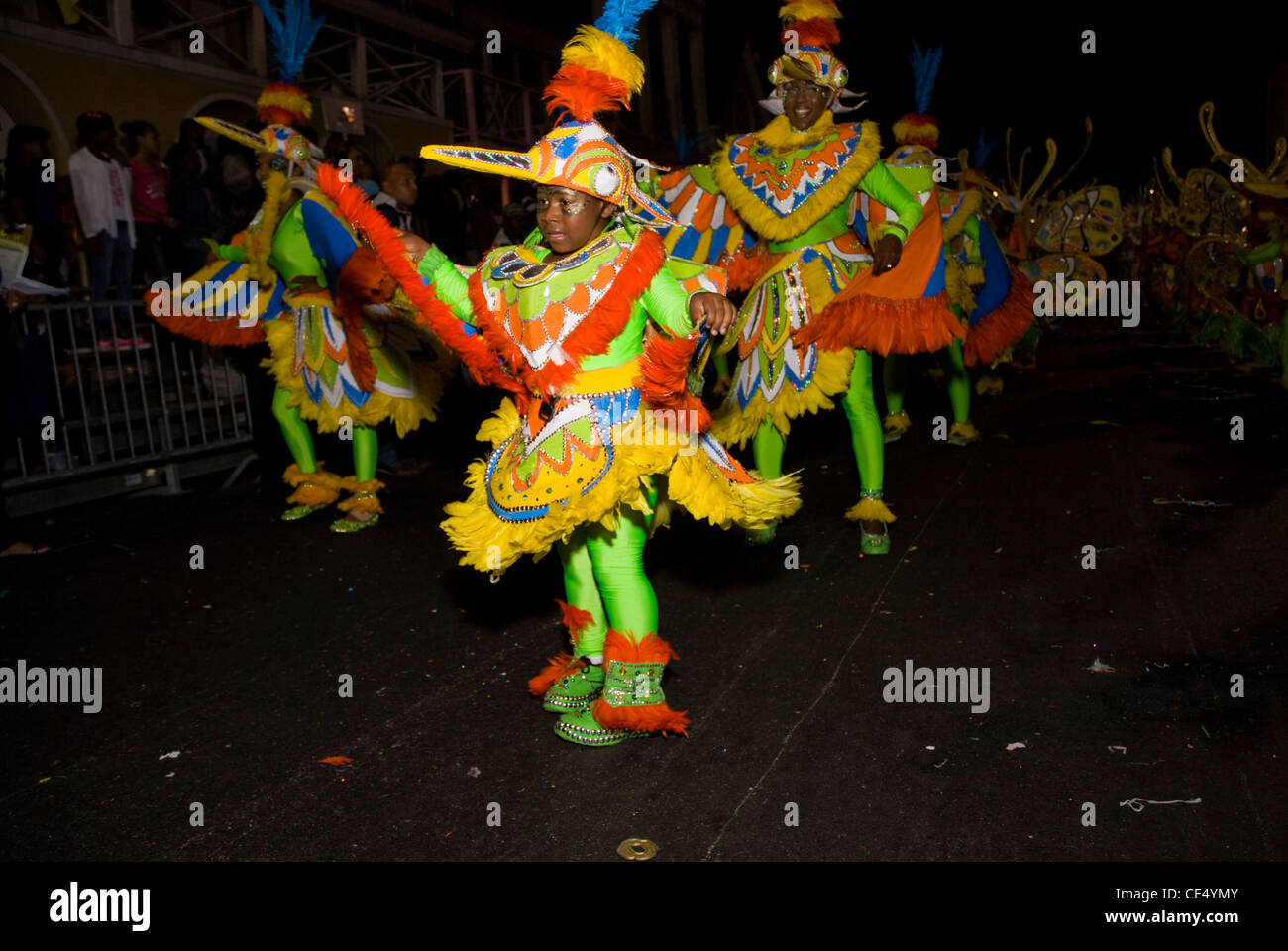 Junkanoo, le défilé du Nouvel An, Valley Boys, Nassau, Bahamas Banque D'Images
