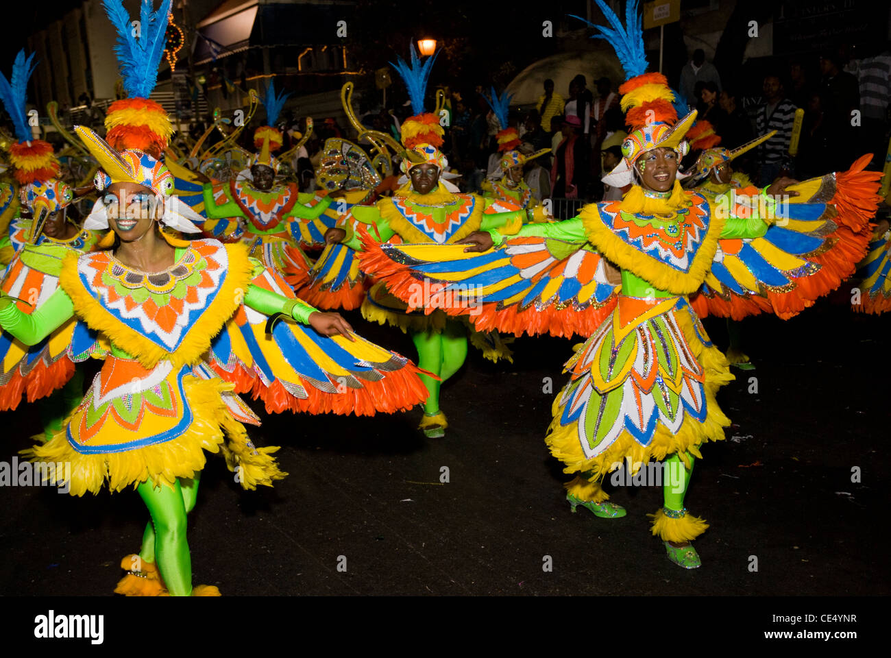 Junkanoo, le défilé du Nouvel An, Valley Boys, Nassau, Bahamas Banque D'Images