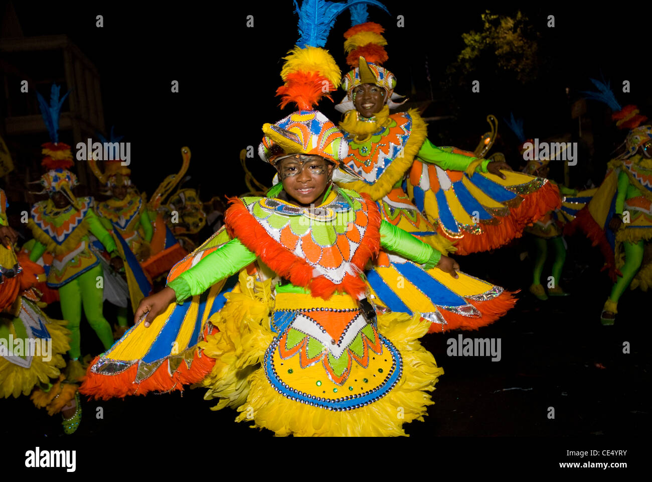 Junkanoo, le défilé du Nouvel An, Valley Boys, Nassau, Bahamas Banque D'Images