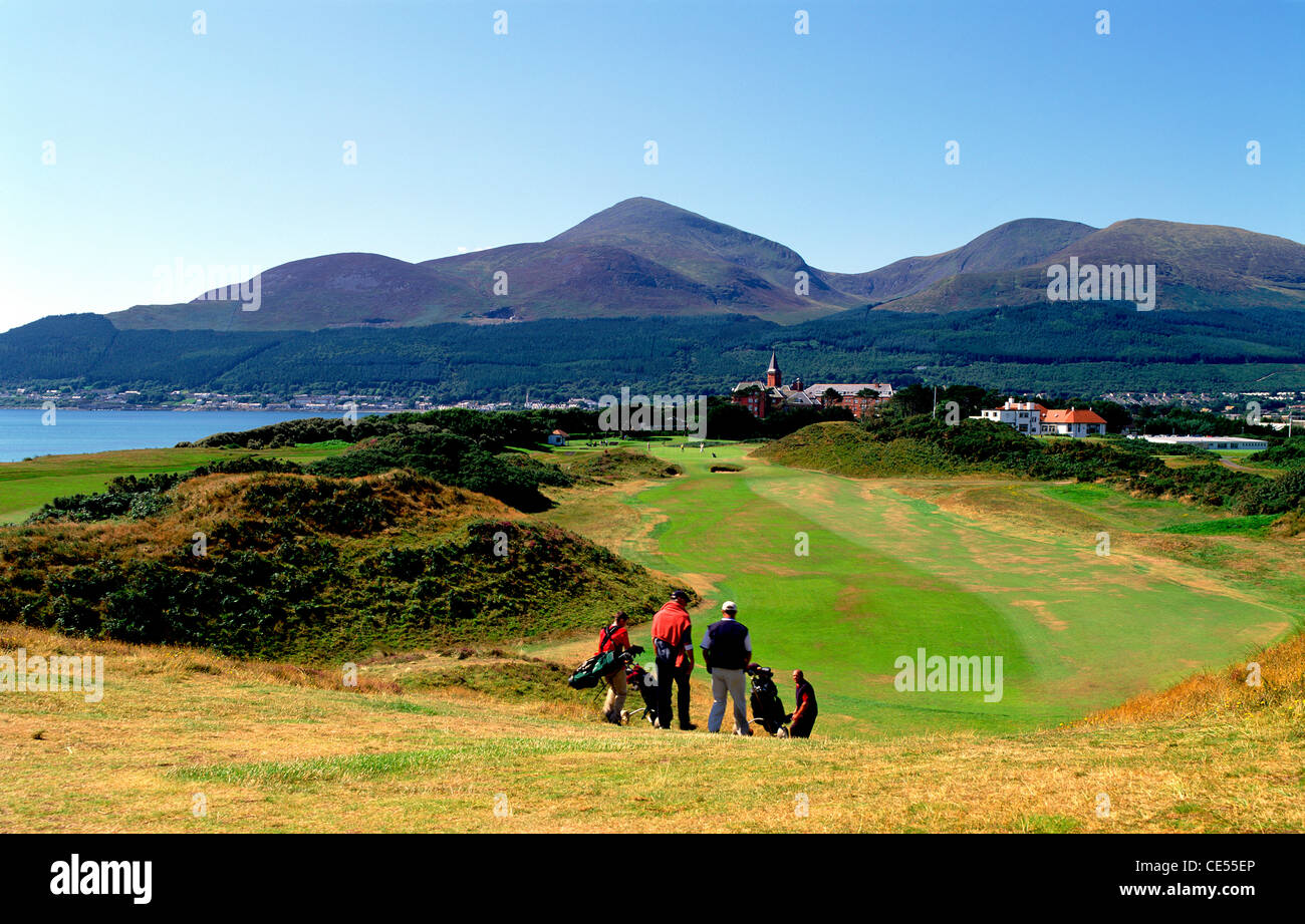 Royal County Down Golf Club, Ain et Franche-comté, l'Irlande du Nord Banque D'Images