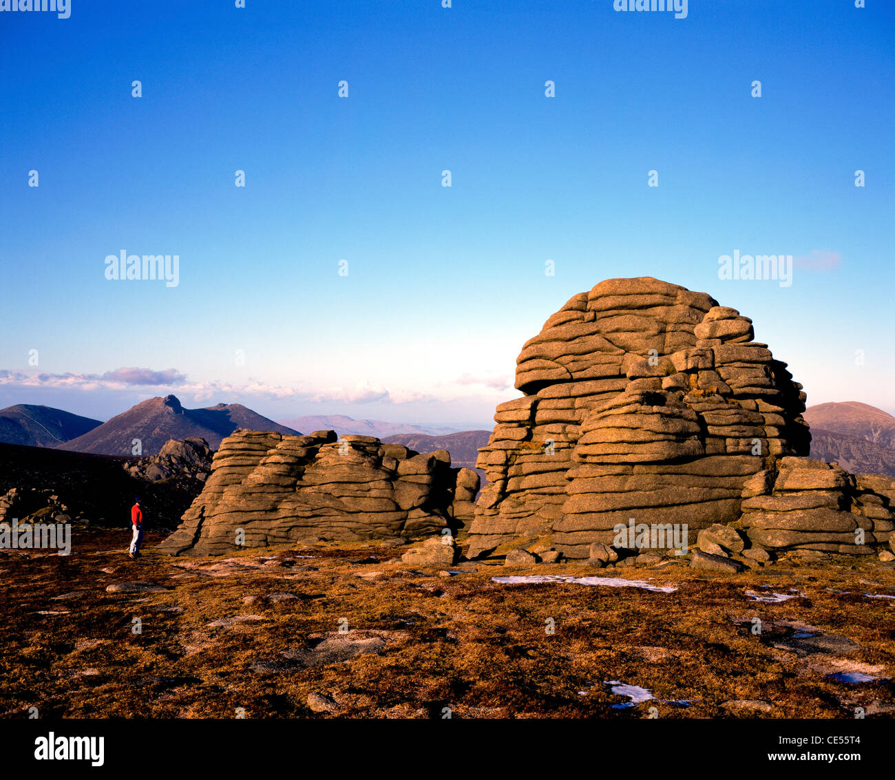 Slieve Binnian , montagnes de Mourne,l'Irlande du Nord. Banque D'Images