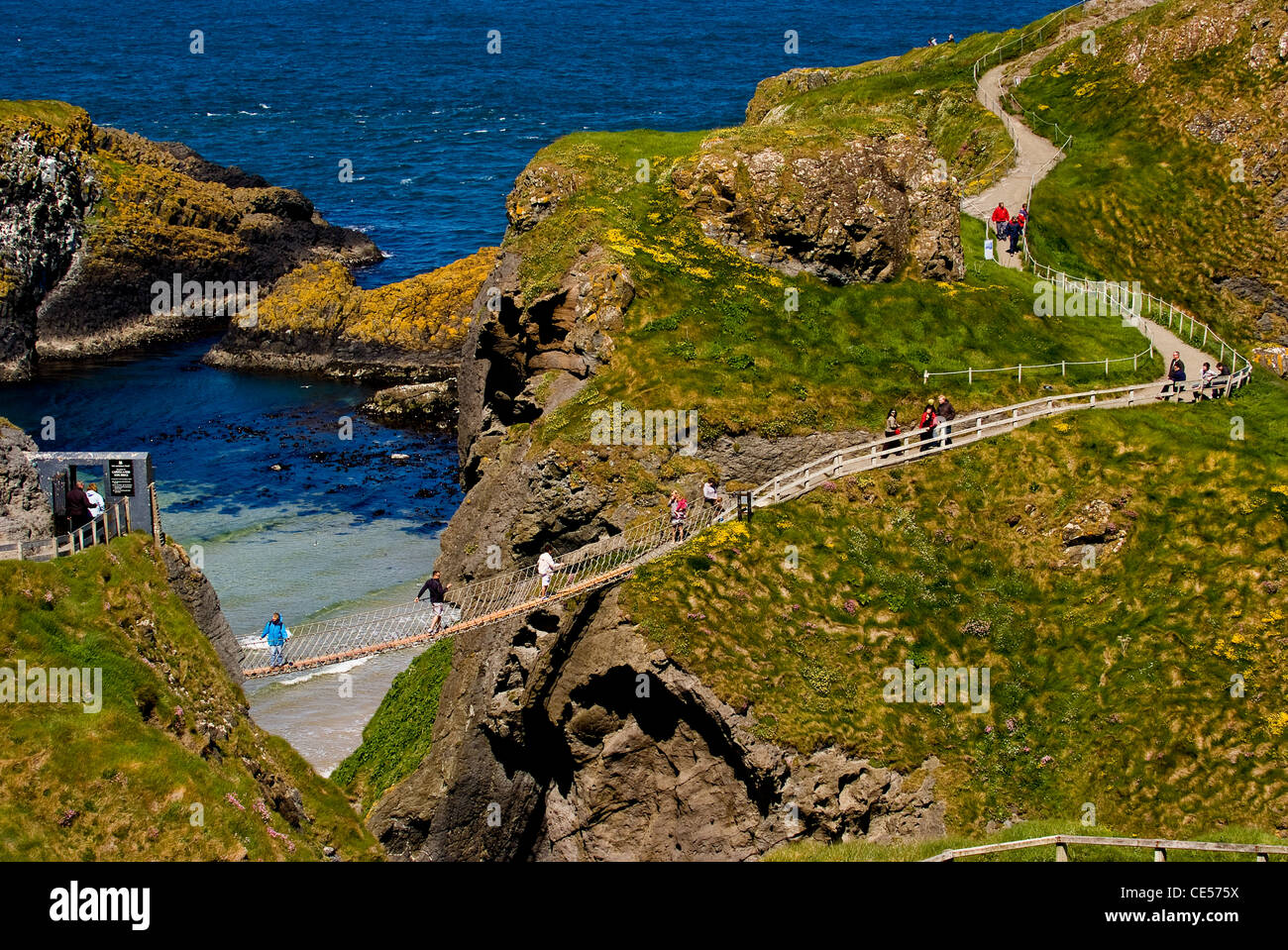 Carrick-a-Rede, co Antrim, en Irlande du Nord Banque D'Images