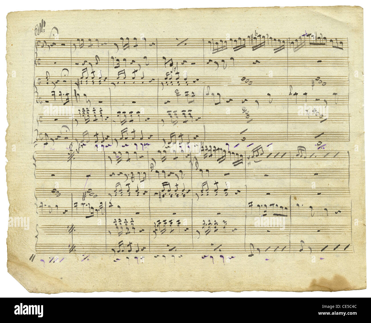 Milieu du xixe siècle, des partitions de musique. Banque D'Images