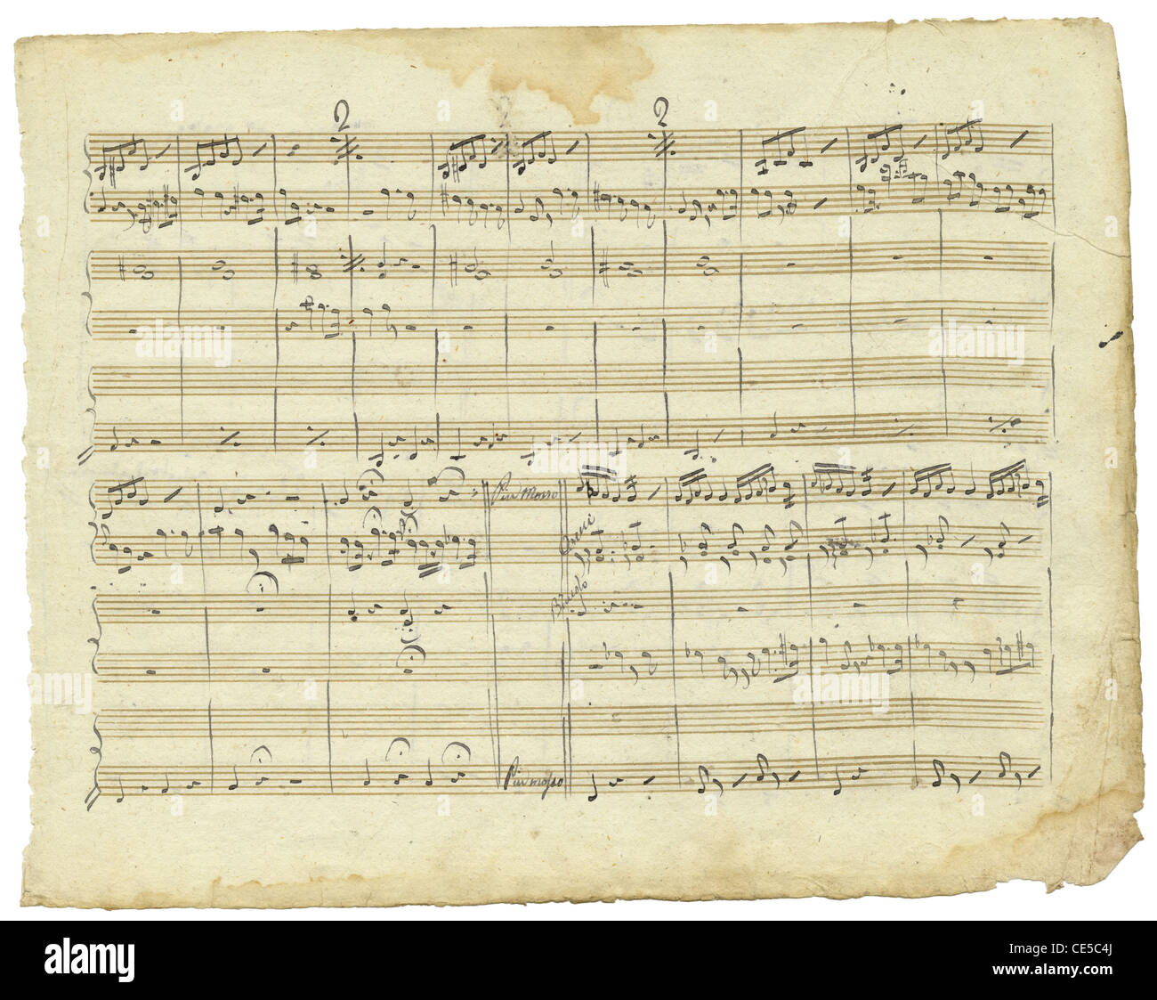 Milieu du xixe siècle, des partitions de musique. Banque D'Images