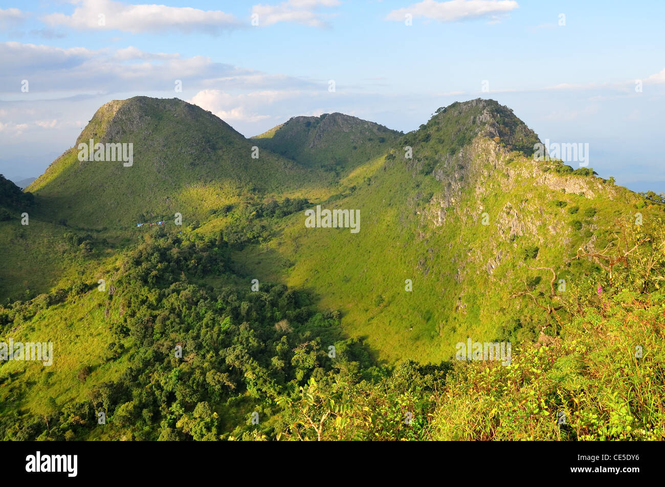 Scène de 'la montagne' Chiang Dao, Thaïlande Banque D'Images
