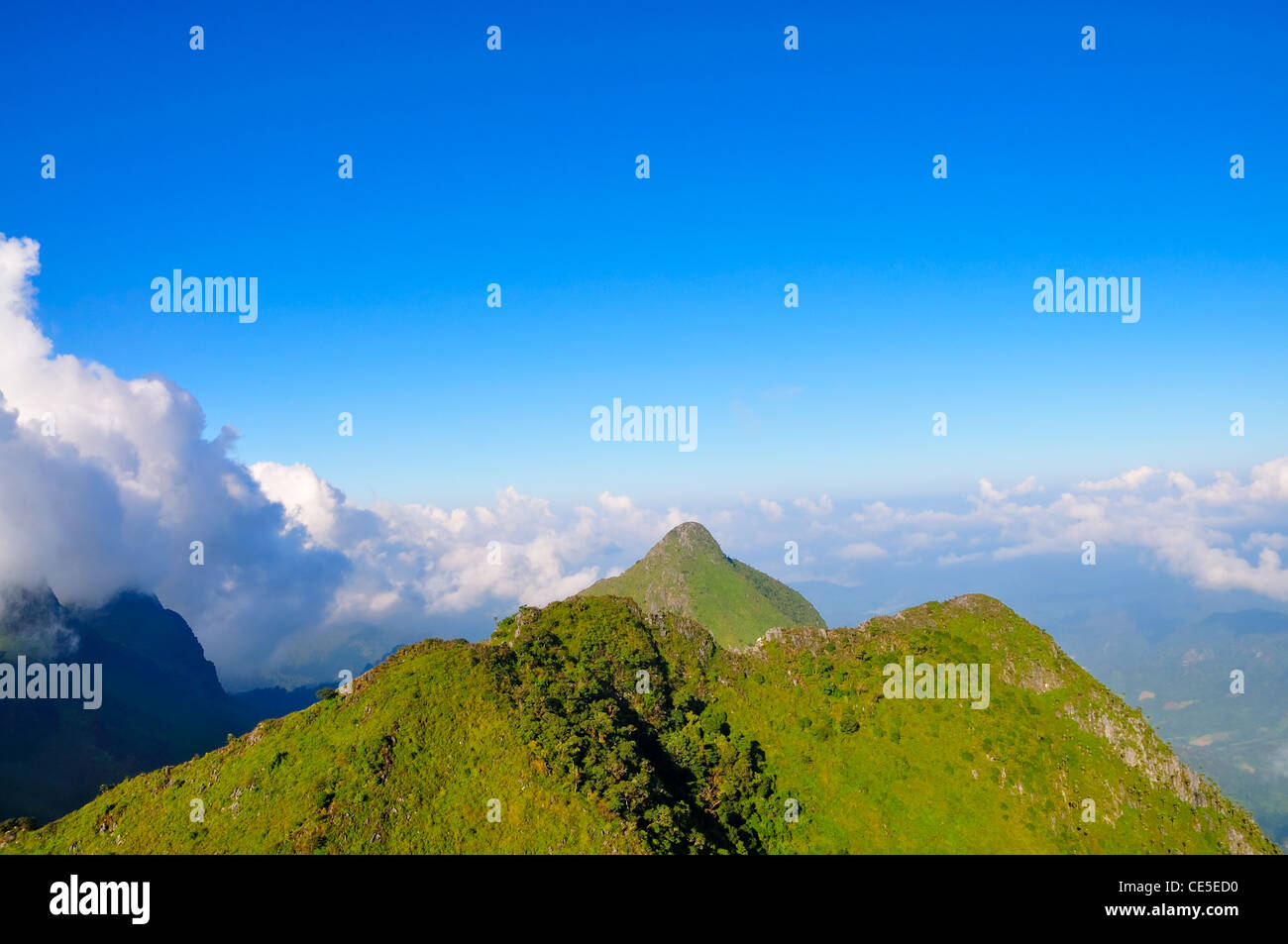 Scène de 'la montagne' Chiang Dao, Thaïlande Banque D'Images