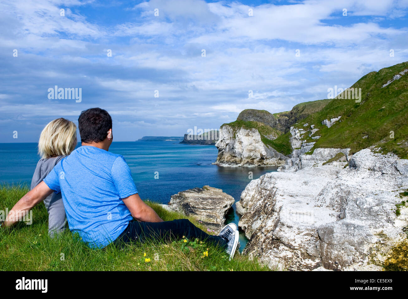 Whiterocks, Causeway Coast, Comté d'Antrim, Irlande du Nord Banque D'Images