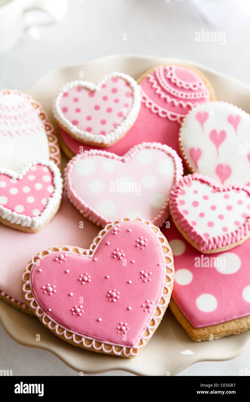 Valentine cookies Banque D'Images