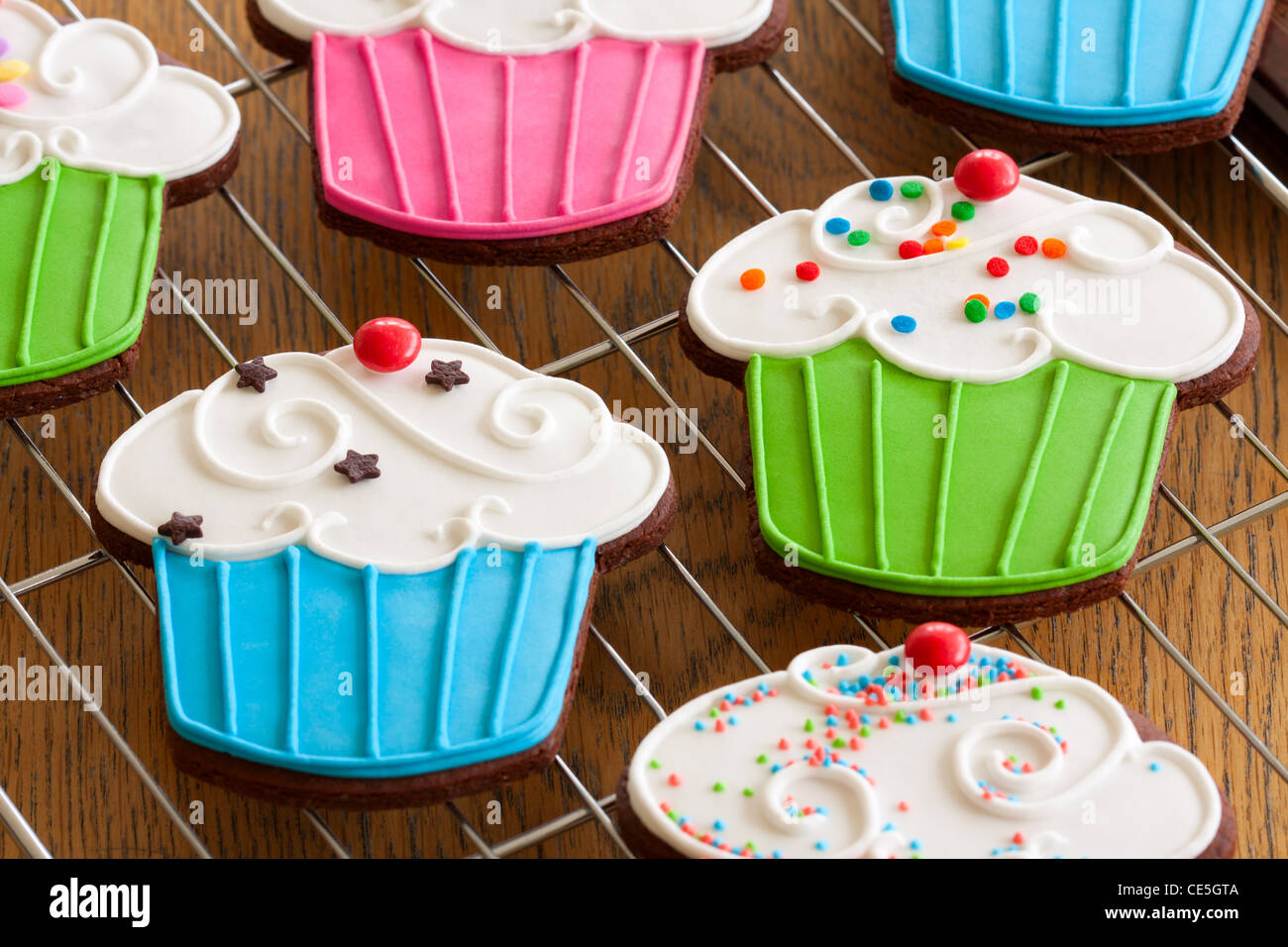Cookies Cupcake Banque D'Images