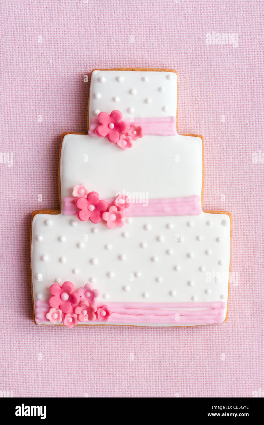 Cookie gâteau de mariage Banque D'Images