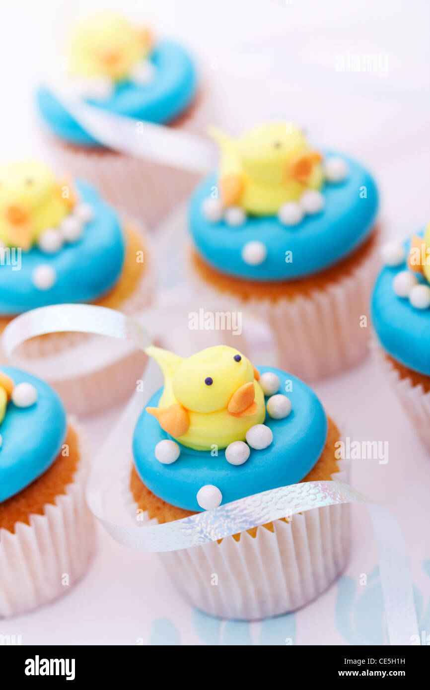 Petits gâteaux de douche de bébé Banque D'Images