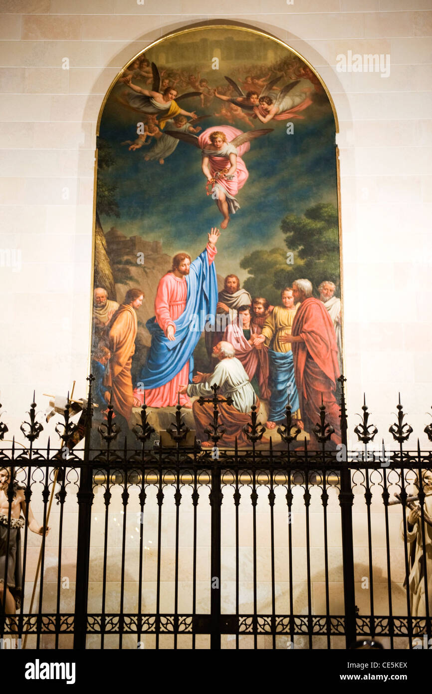 Espana Espagne Baléares Iles Baléares Majorque Majorque Palma Cathédrale Seu Sa chapelle intérieure Peinture Banque D'Images
