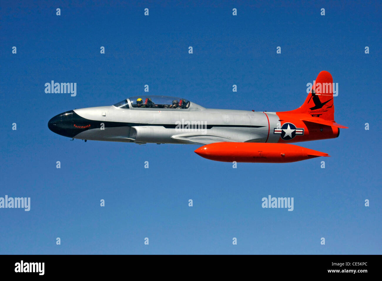 Le Lockheed T-33 Shooting Star jet avion d'entraînement Banque D'Images